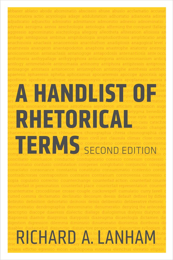 A Handlist of Rhetorical Terms,New