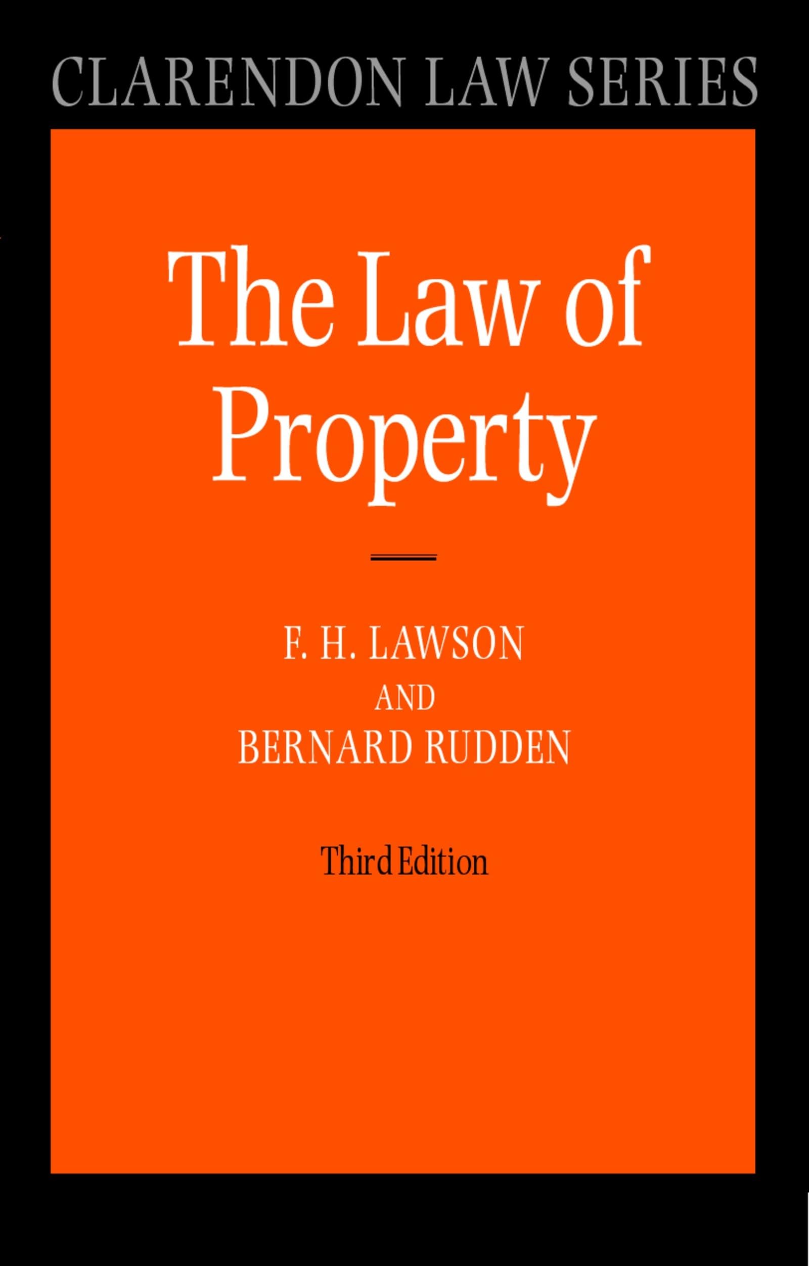 Law Of Property (Clarendon Law Series)