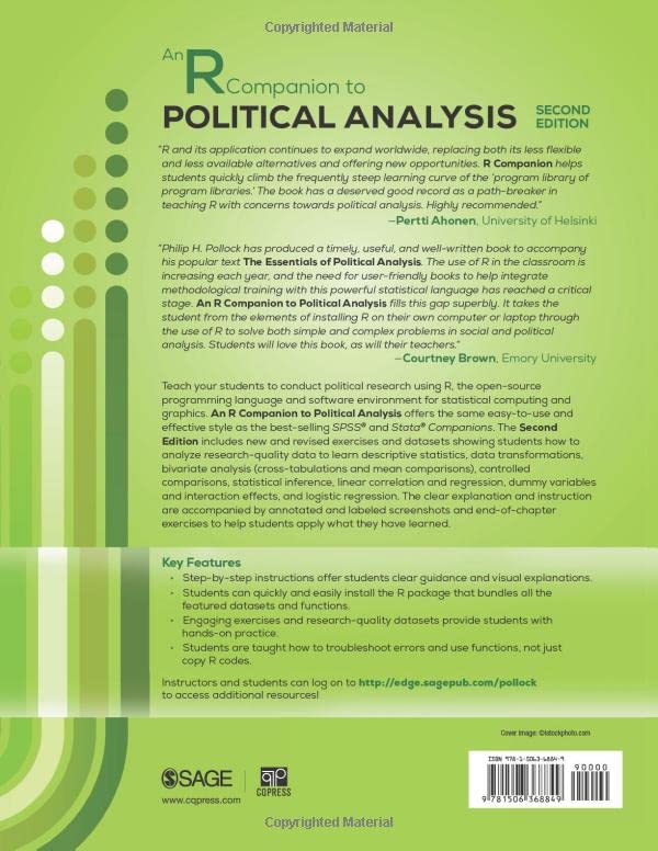 An R Companion to Political Analysis,Used