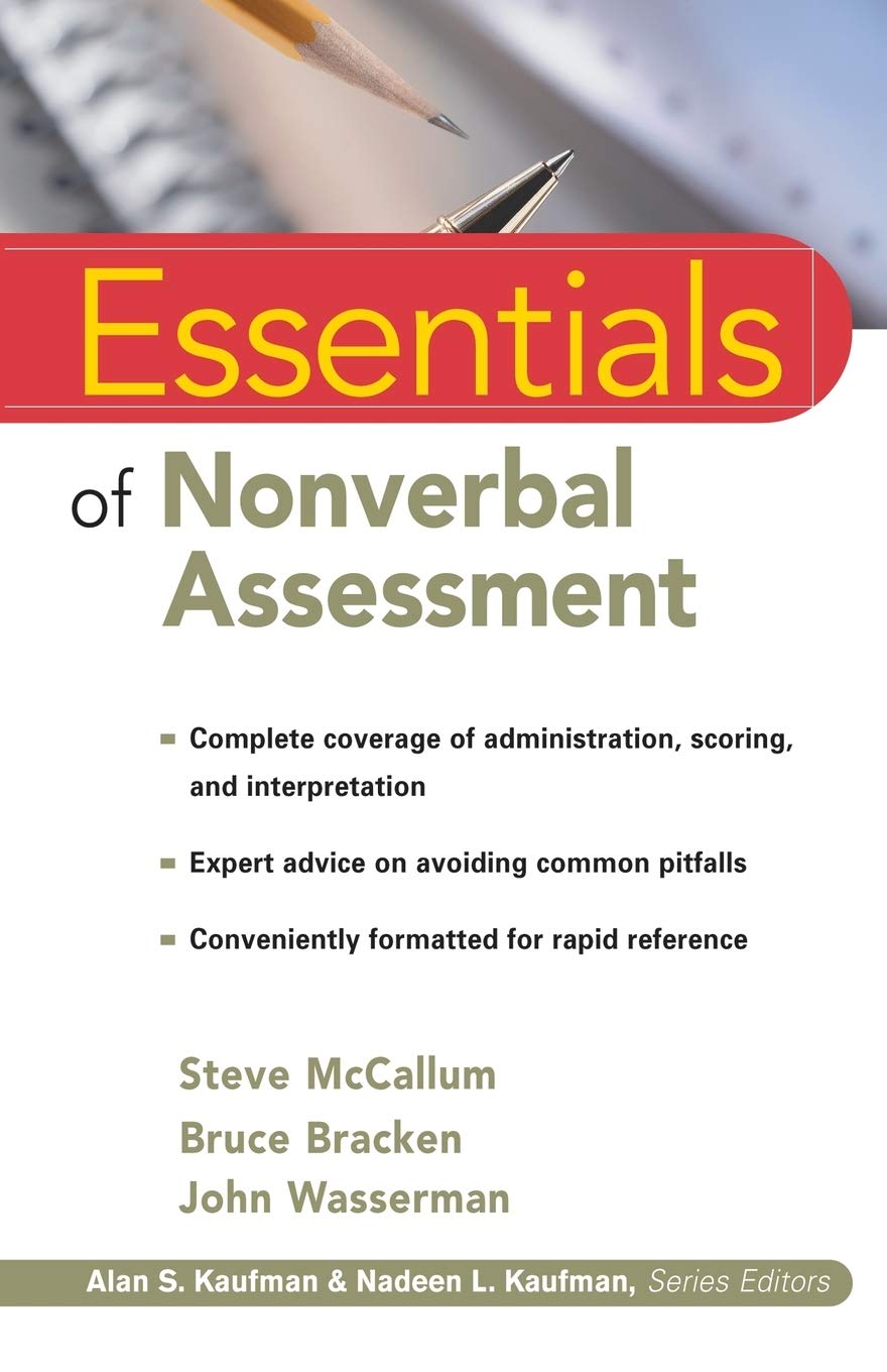 Nonverbal Assessment Essentials,Used
