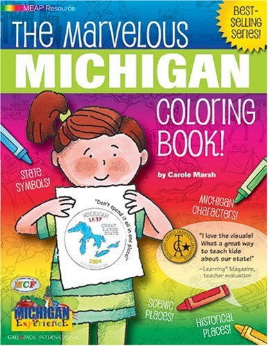 The Marvelous Michigan Coloring Book (The Michigan Experience),Used