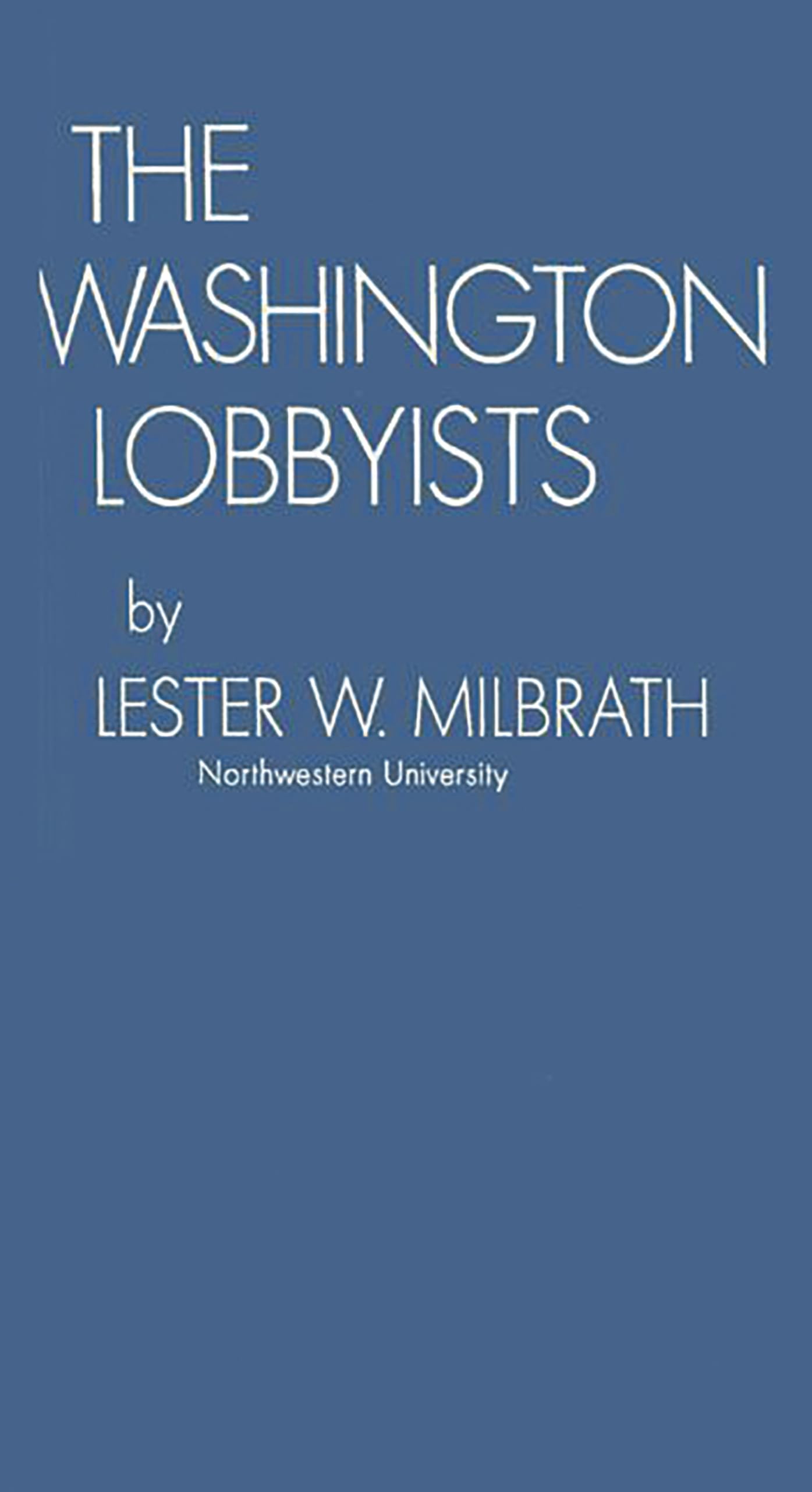 The Washington Lobbyists,Used