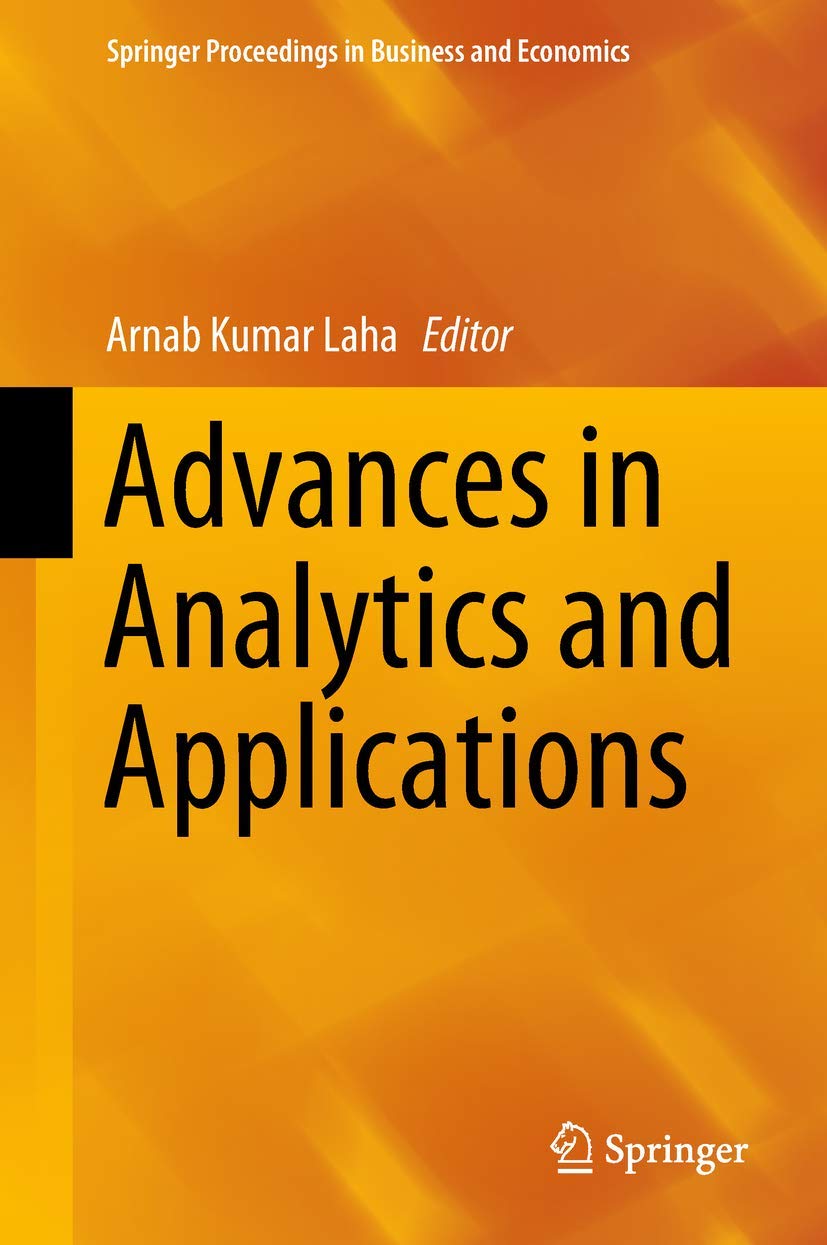 Advances in Analytics and Applications (Springer Proceedings in Business and Economics),Used