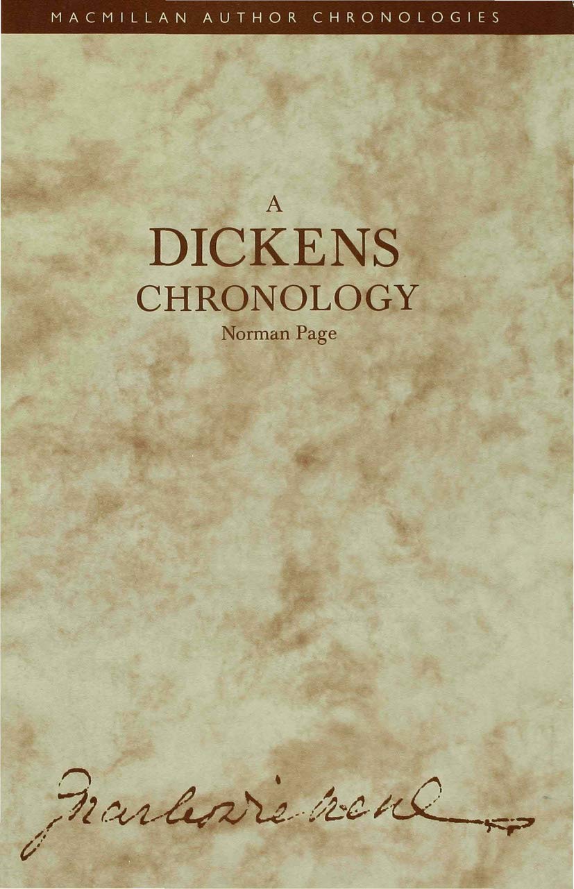 A Dickens Chronology (Author Chronologies Series),Used