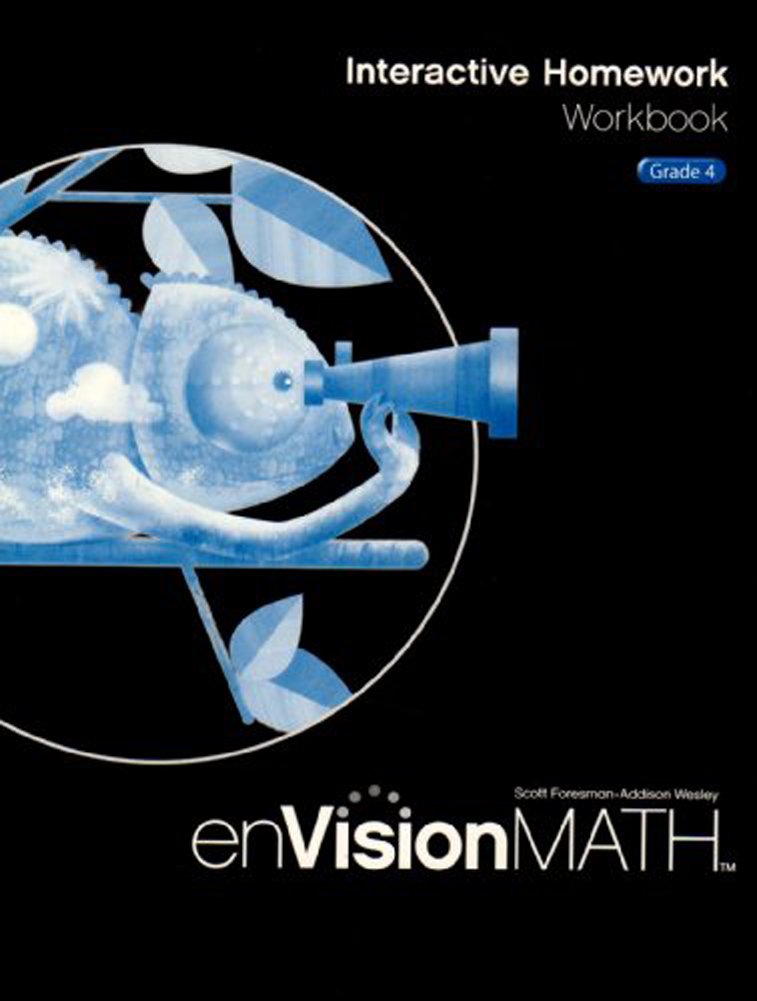 Envision Math 2009 Interactive Homework Workbook, Grade 4,New