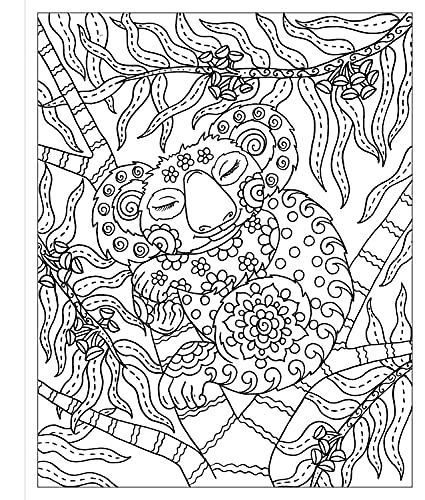 Zendoodle Coloring: Cuddly Koalas: Adorable Marsupials to Color and Display,Used
