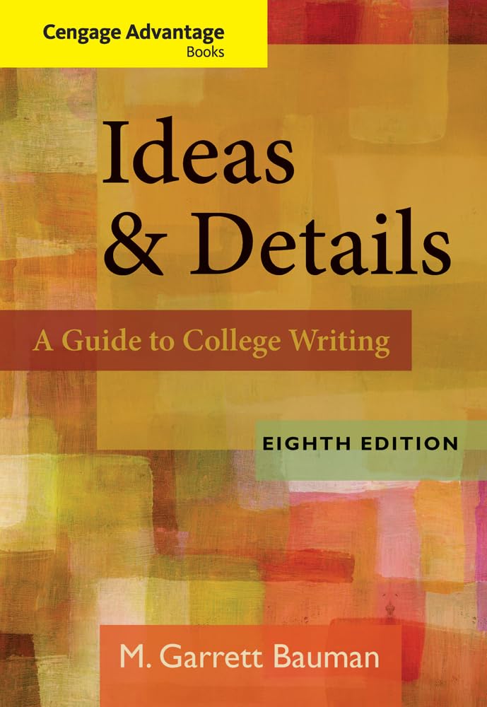 Cengage Advantage Books: Ideas & Details,Used