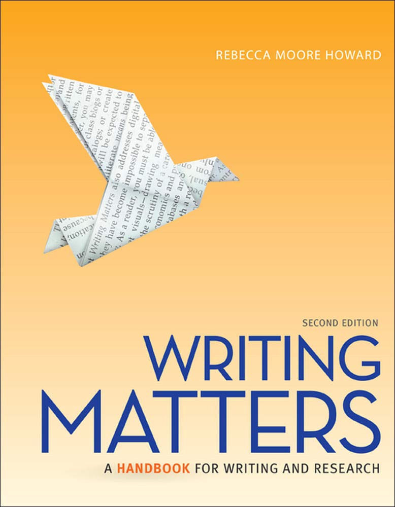 Writing Matters(A Handbook for Writing and Research),Used