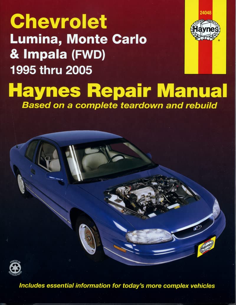Chevrolet Lumina, Monte Carlo & Impala FWD (9505) Haynes Manual USA (Paperback),Used