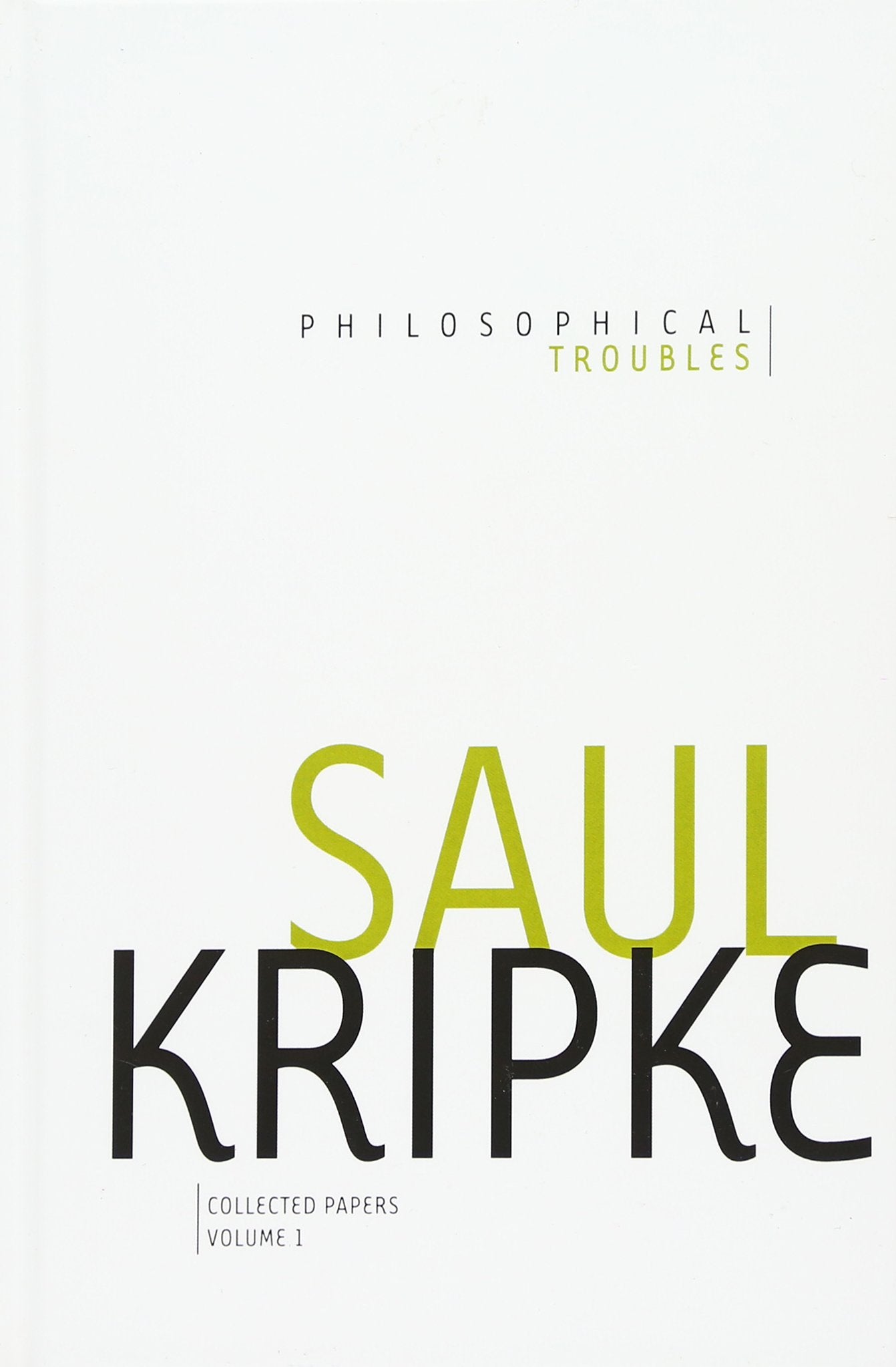 Philosophical Troubles: Collected Papers, Volume 1,Used
