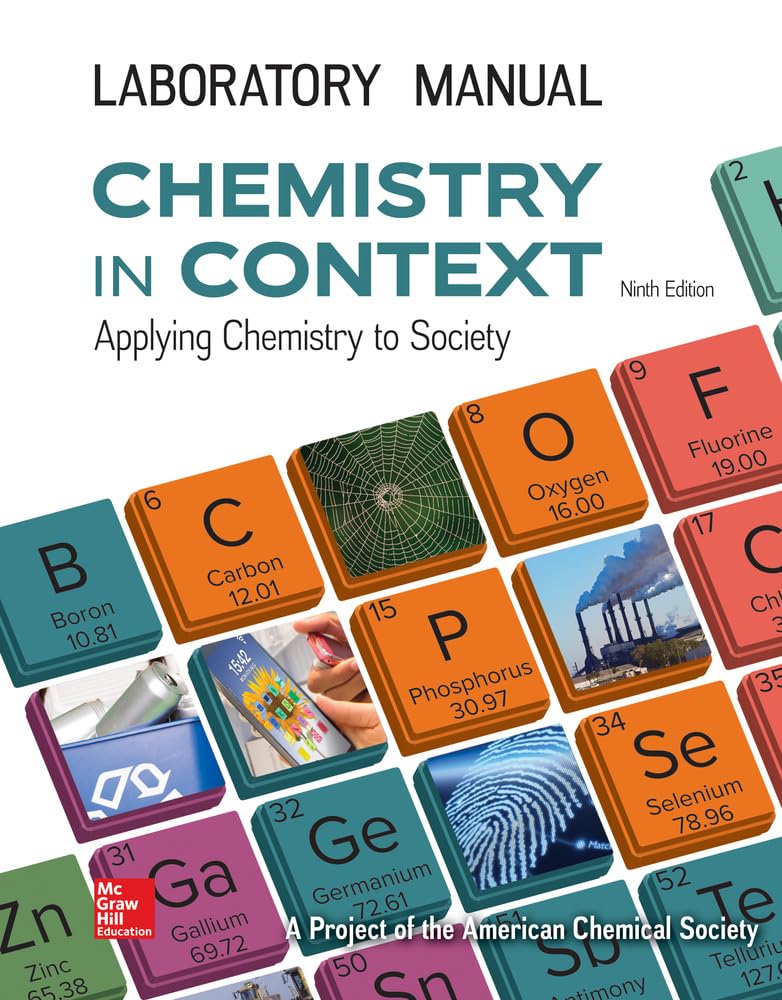 LABORATORY MANUAL FOR CHEMISTRY IN CONTEXT,Used