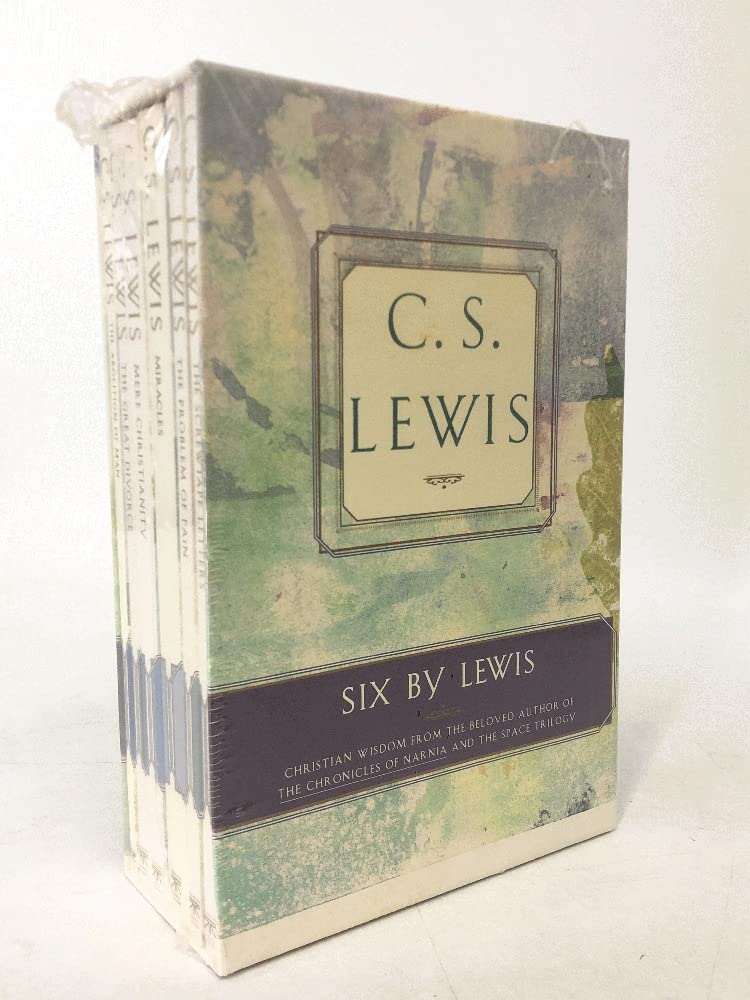 Six by Lewis: The Abolition of Man, the Great Divorce, Mere Christianity, Miracles, the Problem of Pain, the Screwtape Letters,New
