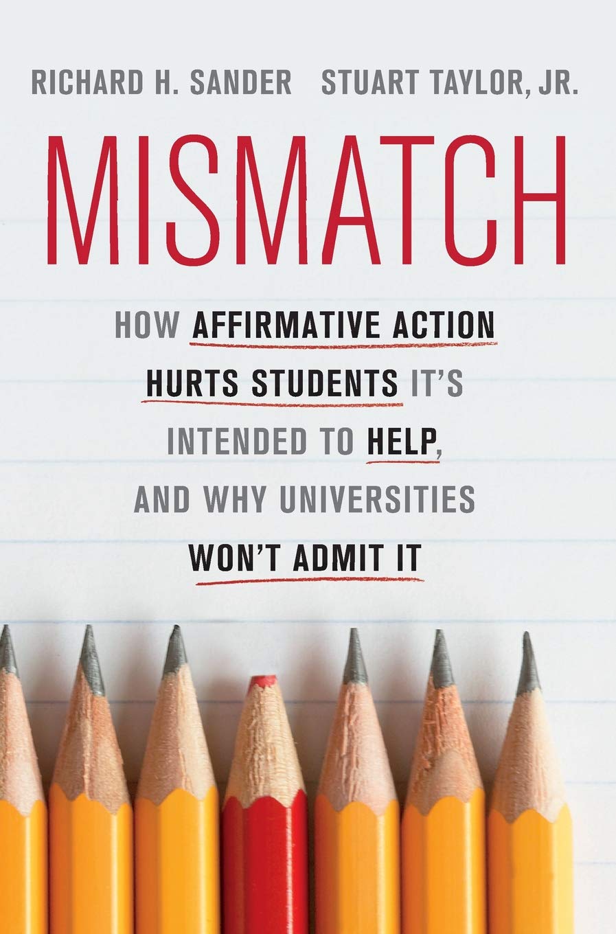 Mismatch: How Affirmative Action Hurts Students It'S Intended To Help, And Why Universities Won'T Admit It,New