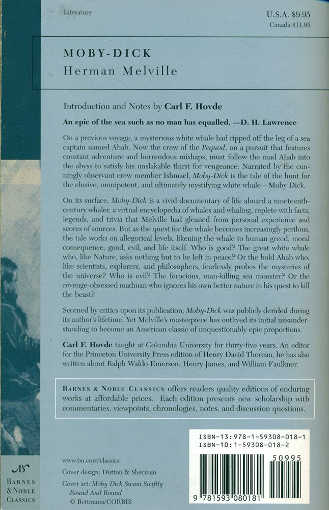 MobyDick (Barnes & Noble Classics Series),Used