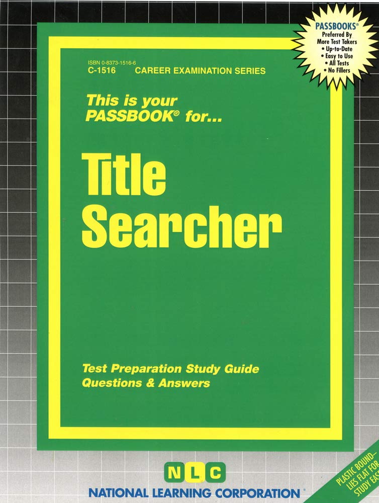 Title Searcher (Career Examination Series),Used