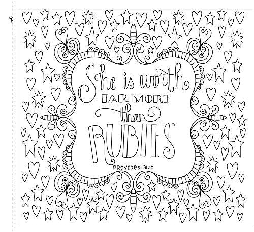 Colorful Blessings: A Coloring Book for GrownUp Girls from The Coloring Cafe,New