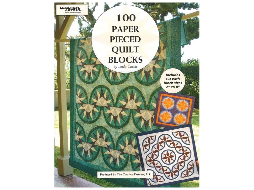 100 Paper Pieced Quilt Blocks with Bonus CD (Leisure Arts #4644),Used