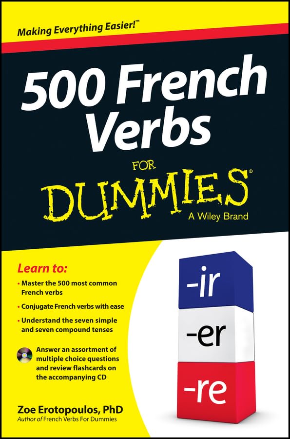 500 French Verbs For Dummies,Used