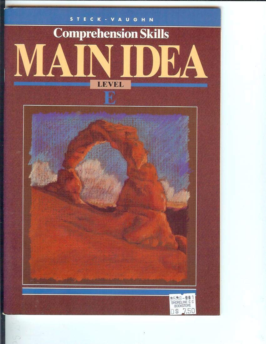Main Idea, Level E (SteckVaughn Comprehension Skills),Used