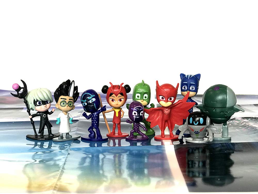 Pj Masks My Busy Books Storybook, 10 Figurines, Playmat,Used
