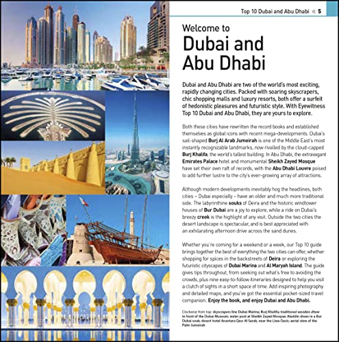 DK Eyewitness Top 10 Dubai and Abu Dhabi (Pocket Travel Guide),Used
