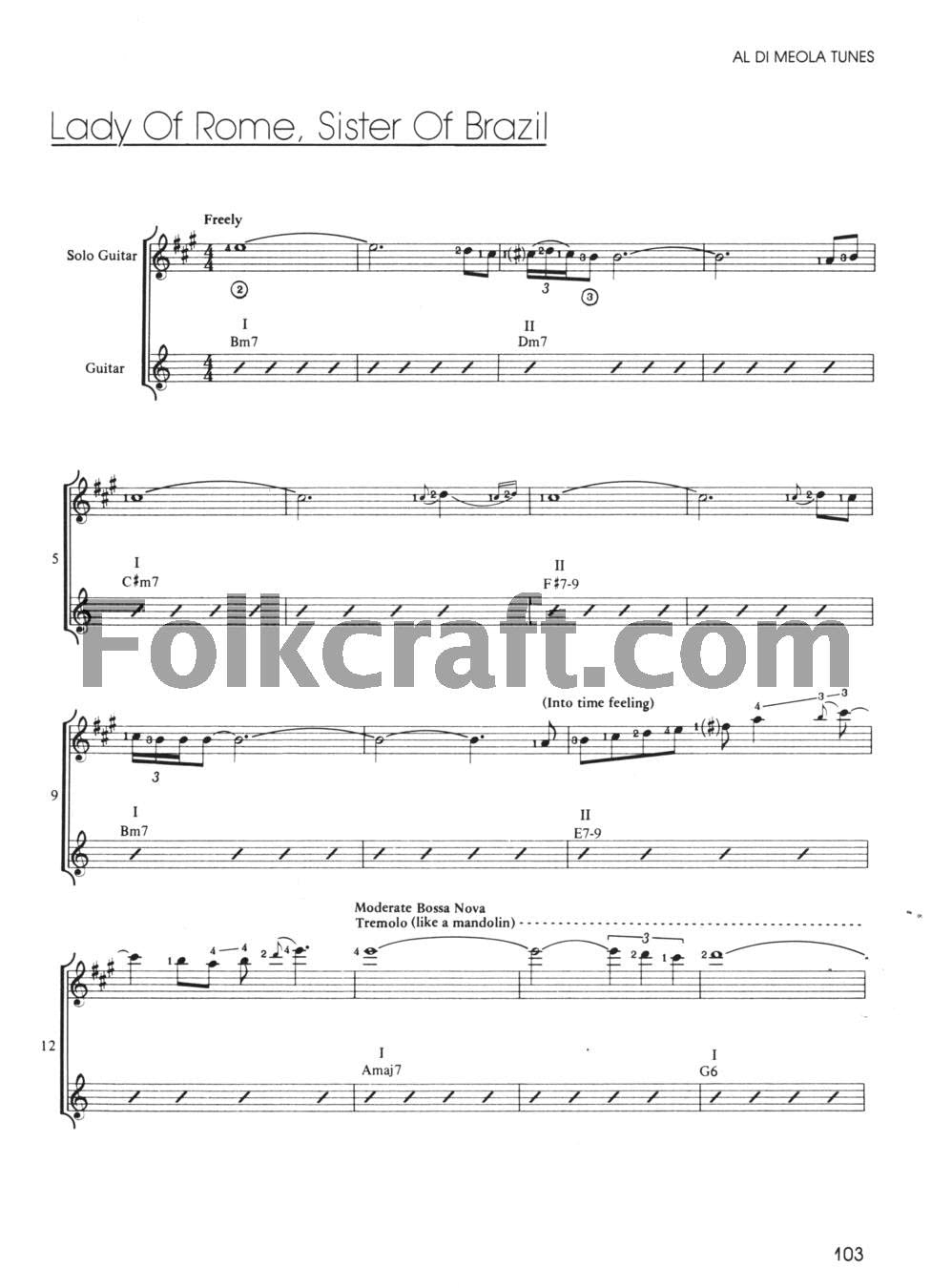 Al Di Meola A Guide to Chords, Scales & Arpeggios,Used