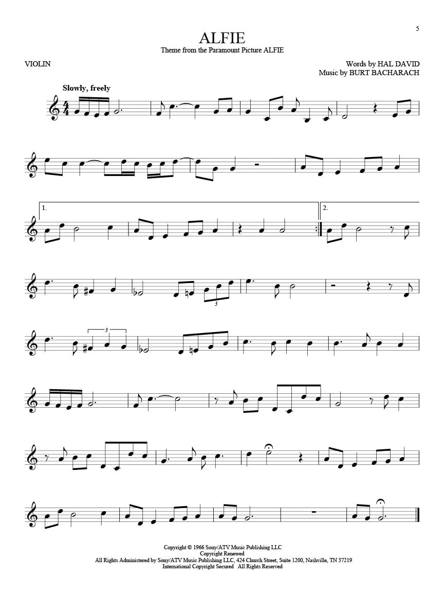 101 Movie Hits for Violin,Used