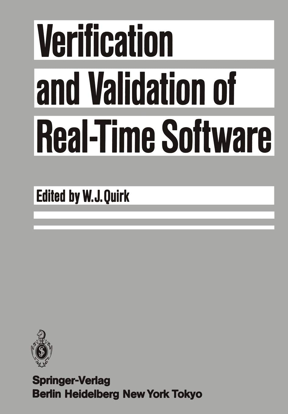 Verification and Validation of RealTime Software,Used