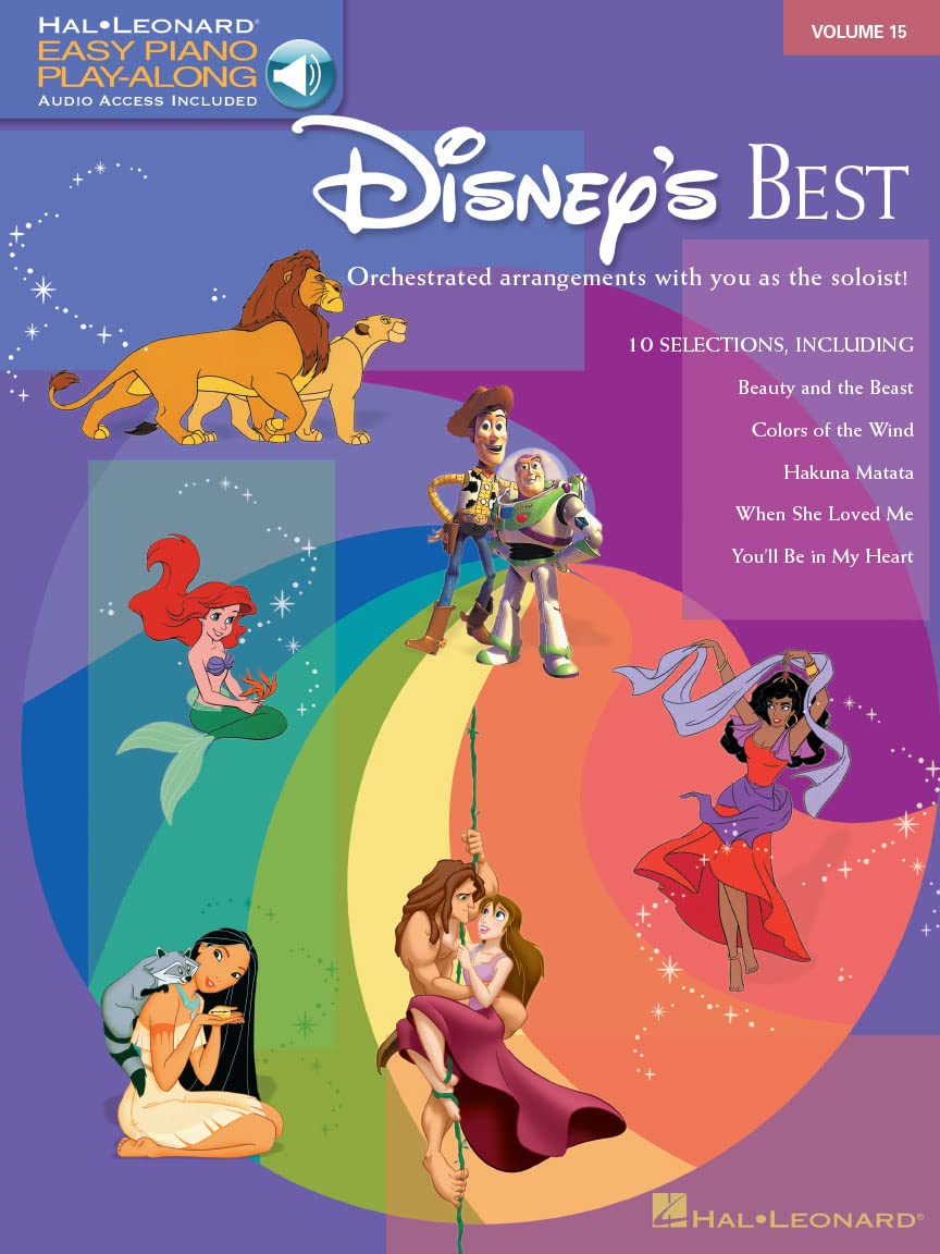 Disney's Best Easy Piano PlayAlong Vol. 15 Book/Online Audio (Easy Piano CD Play Along, 15),Used