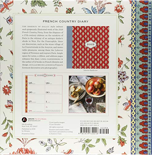 French Country Diary 2019 Calendar,Used