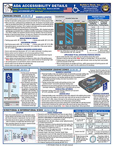 Ada Accessibility Details Quickcard: Updated Based On 2010 Ada