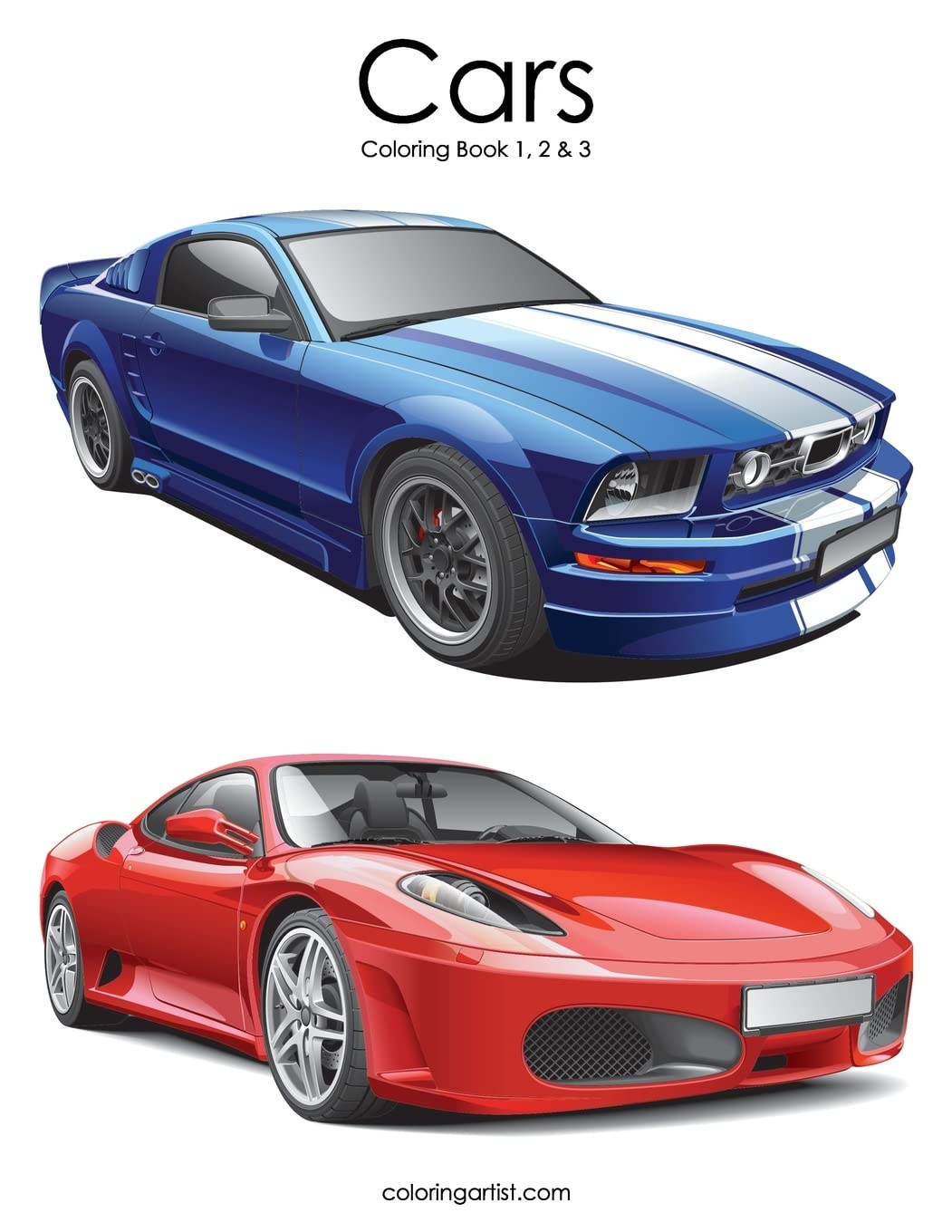 Cars Coloring Book 1, 2 & 3,Used