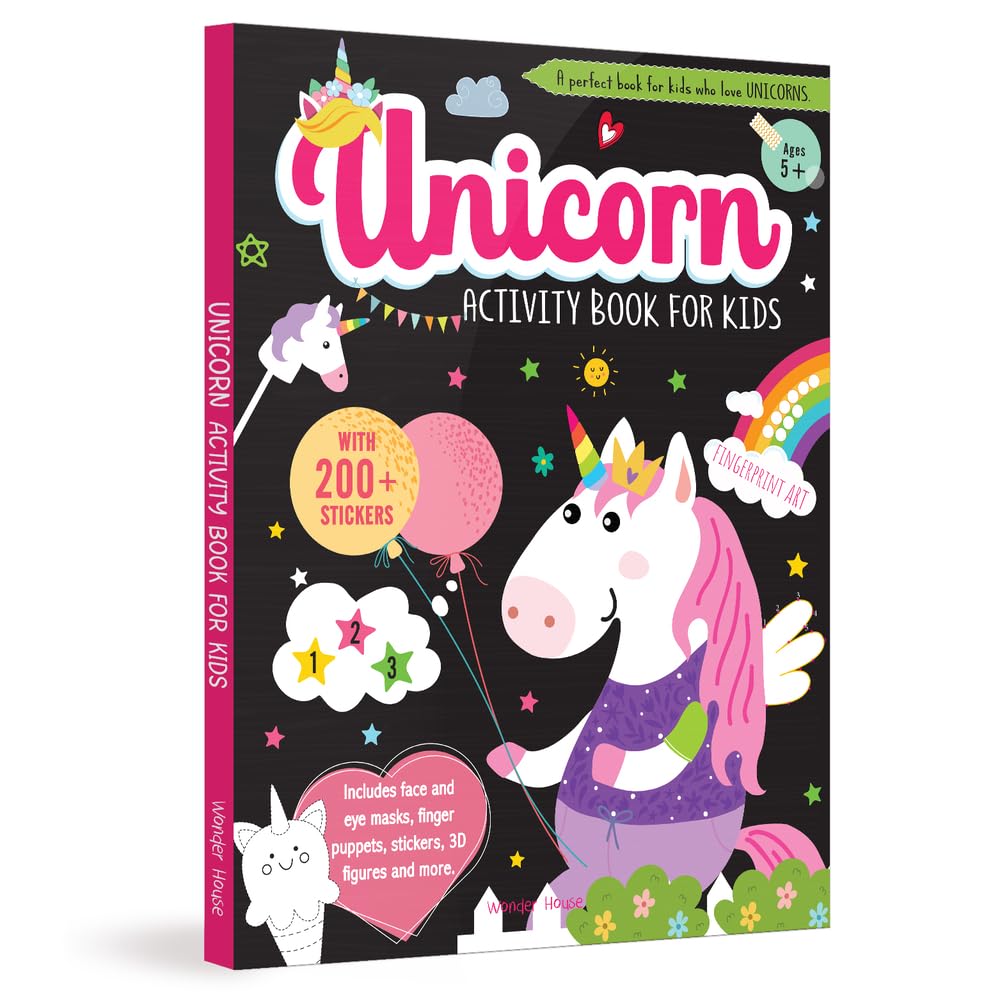 Unicorn Activity Book For Kids,New