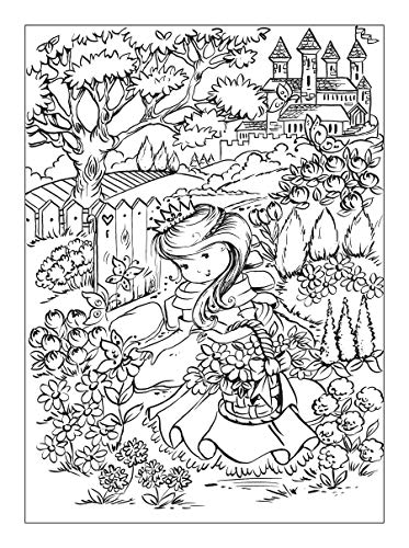 Pretty Princess Coloring Book (Dover Fantasy Coloring Books),Used