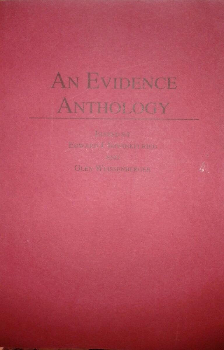 An Evidence Anthology (Anthology Series),Used
