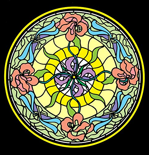 Art Nouveau Windows Stained Glass Coloring Book (Dover Design Stained Glass Coloring Book),Used