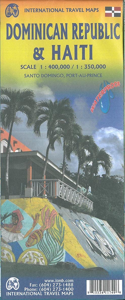 Dominican Republic 1:400,000 & Haiti 1:350,000 Travel Map (International Travel Maps),Used