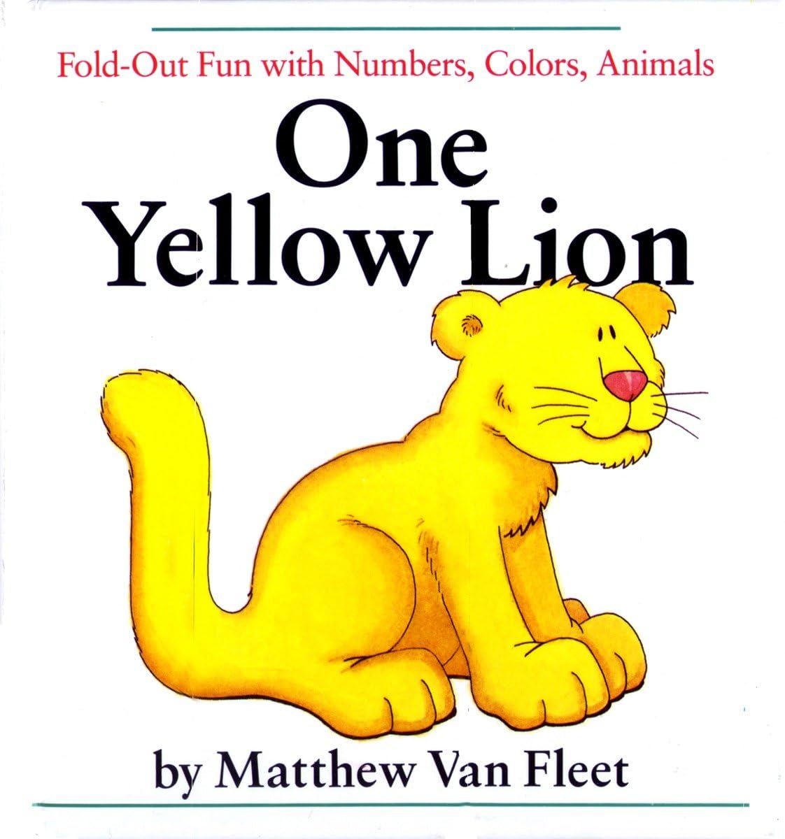 One Yellow Lion: Foldout Fun With Numbers, Colors, Animals,New