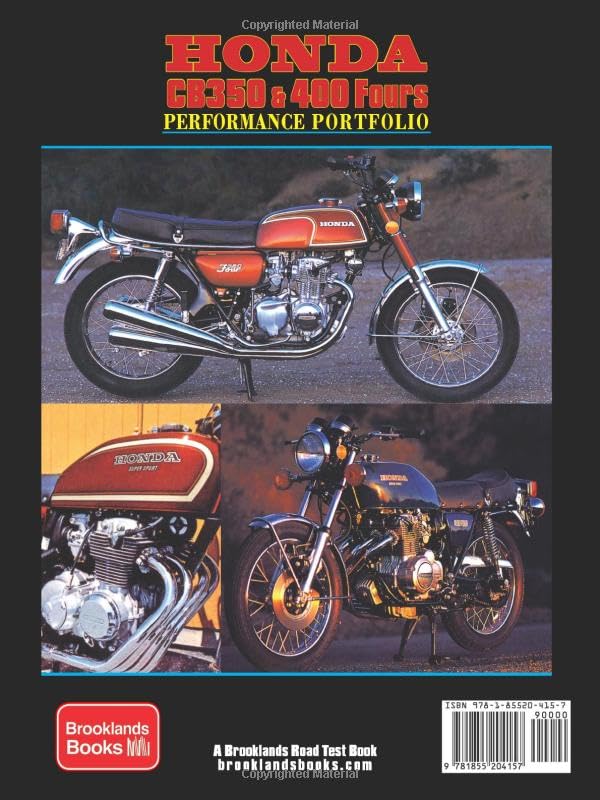 HONDA CB350 & 400 Fours Performance Portfolio 19721978: Road Test Book,Used