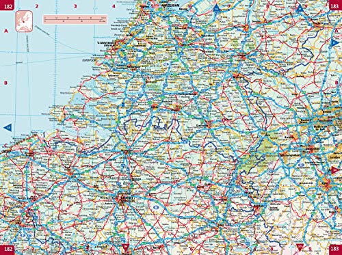 2021 Collins Essential Road Atlas Europe,Used
