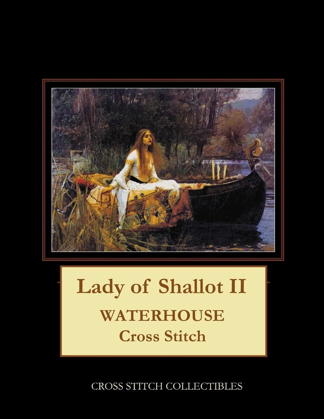 Lady of Shallot II: Waterhouse Cross Stitch Pattern,Used