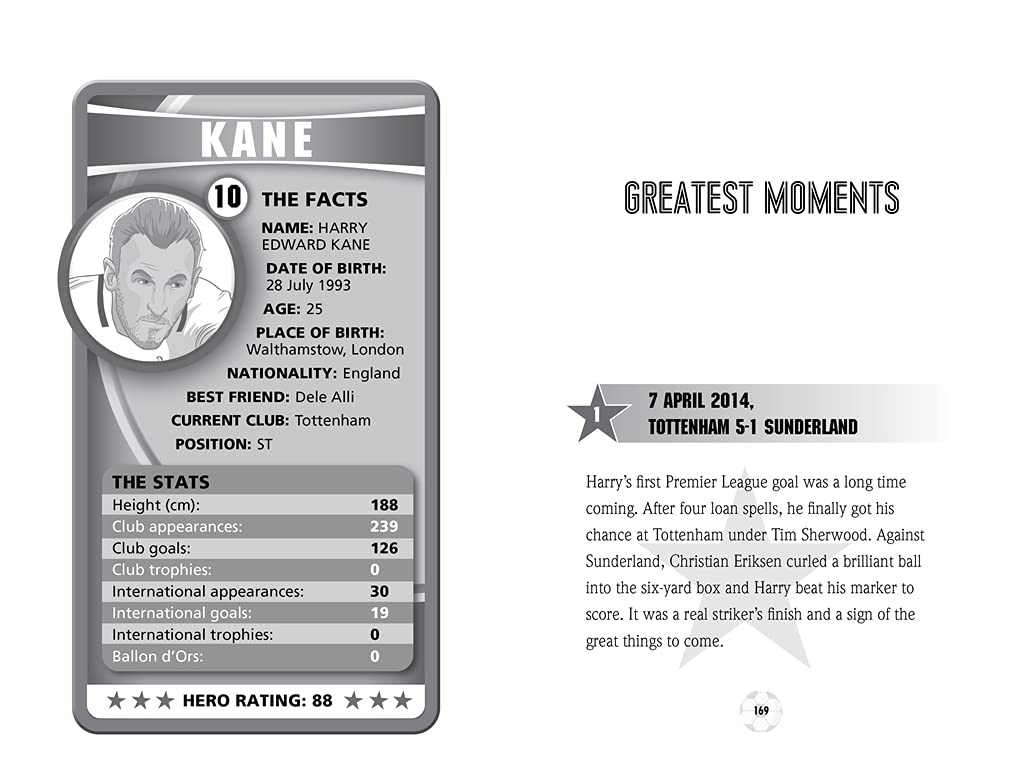 Kane: From the Playground to the Pitch (Football Heroes  International Editions),Used