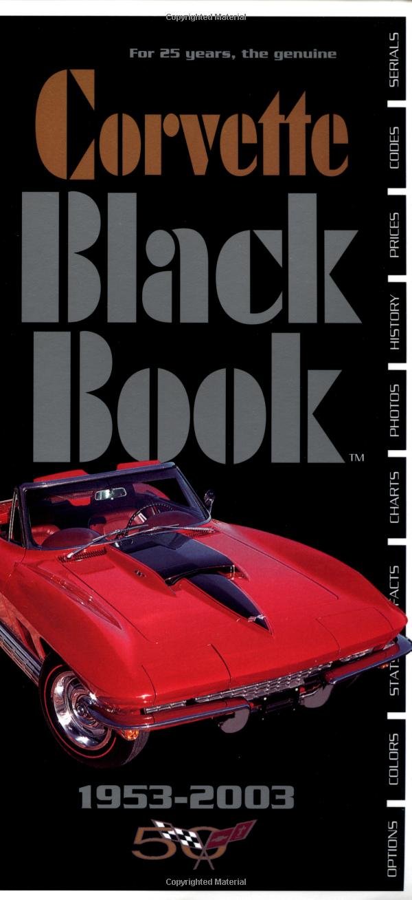 Corvette Black Book 19532003,Used