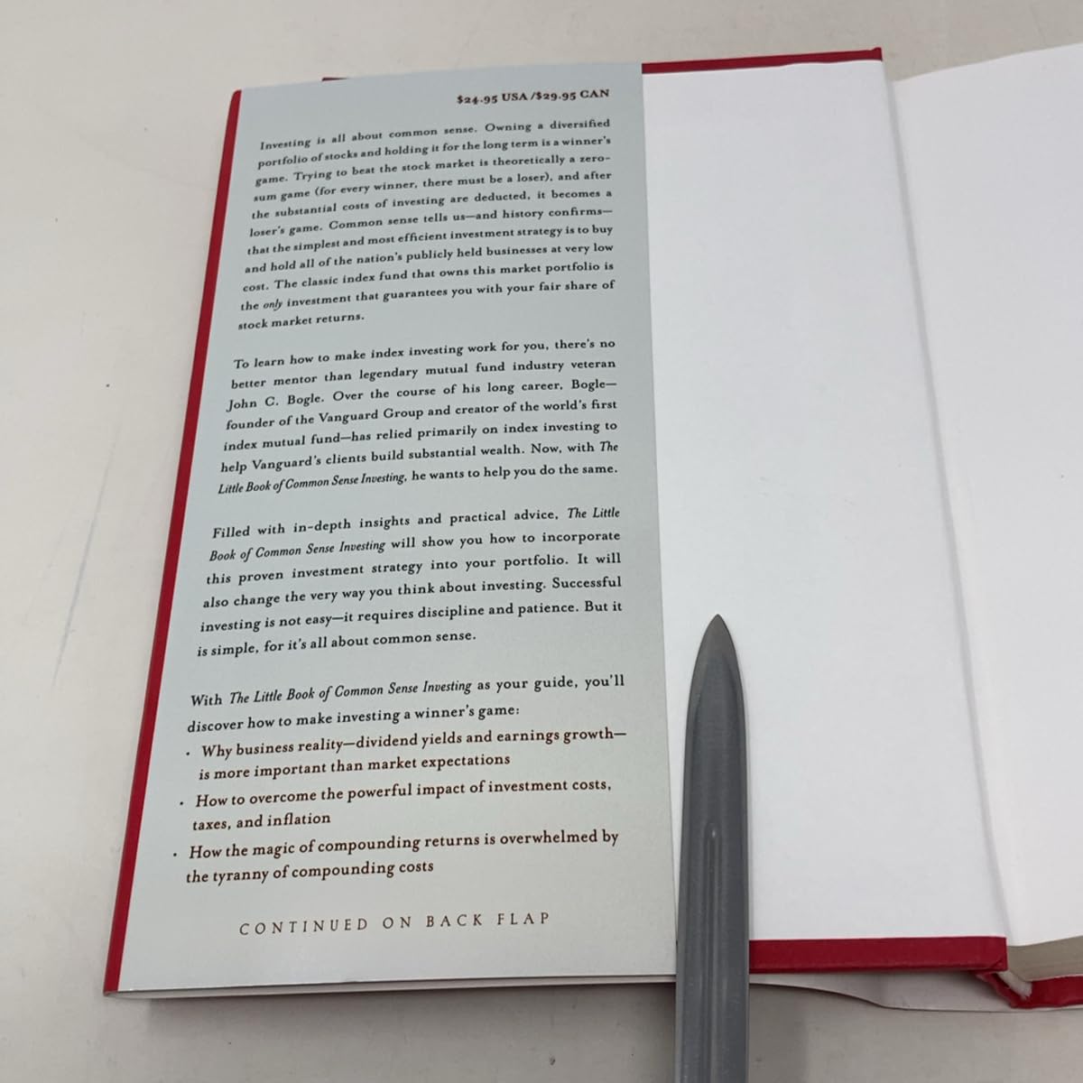 The Little Book of Common Sense Investing: The Only Way to Guarantee Your Fair Share of Stock Market Returns,Used