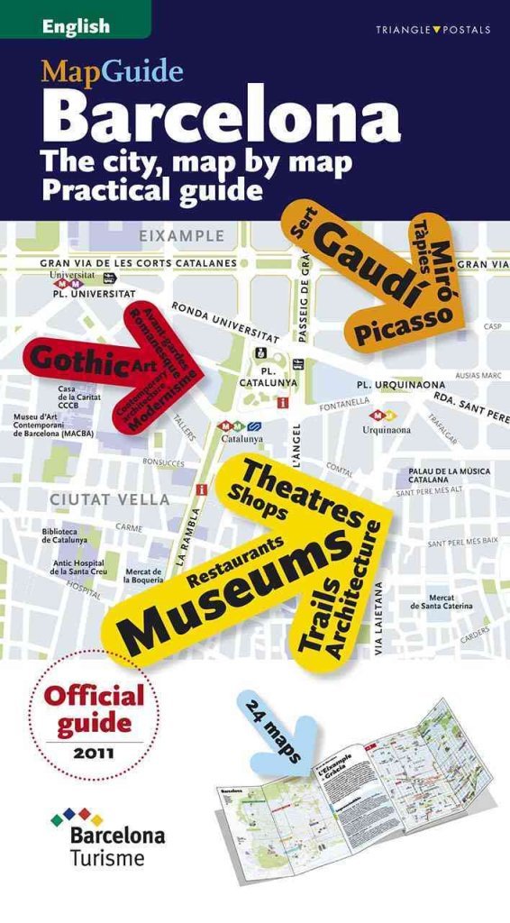 Barcelona Map Guide,Used