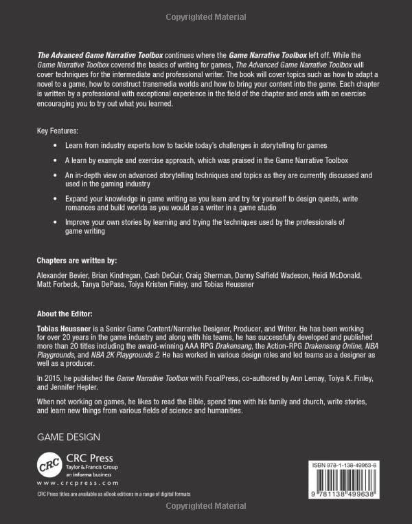 The Advanced Game Narrative Toolbox,Used