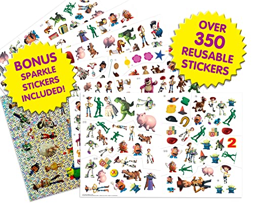 Disney / Pixar Toy Story Sticker Book Treasury Activity Books for kids, 350 reusable stickers, 96 pages of fun,Used