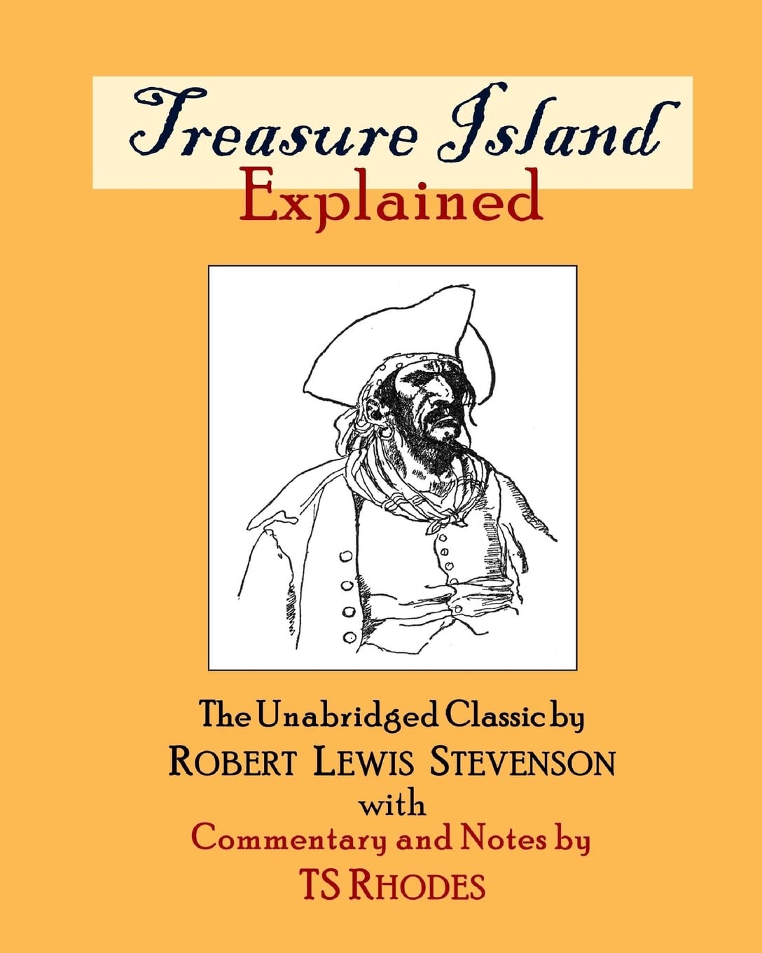Treasure Island Explained: The Complete and Unabridged Classic by Robert Lewis Stevenson with Notes and Explanations by TS Rhode,Used