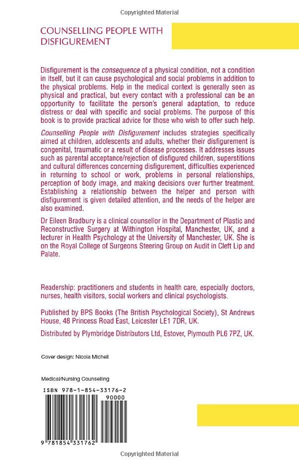 Counselling People with Disfigurement (Communication and Counselling in Health Care),Used