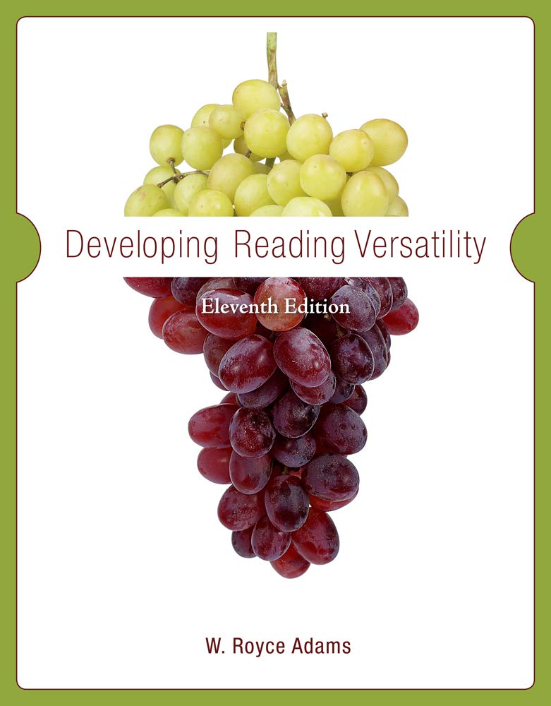 Developing Reading Versatility,New